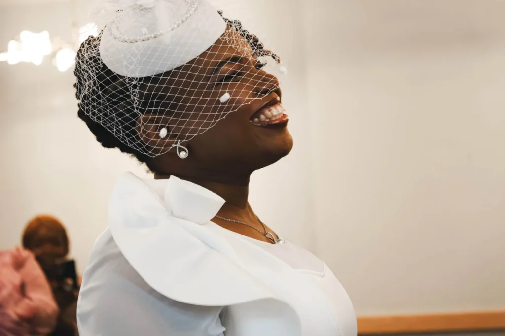 Bride Laughing